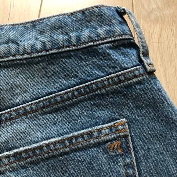 NWT Madewell Relaxed Mid-Length Denim Shorts Size 32 - Picture 3 of 10